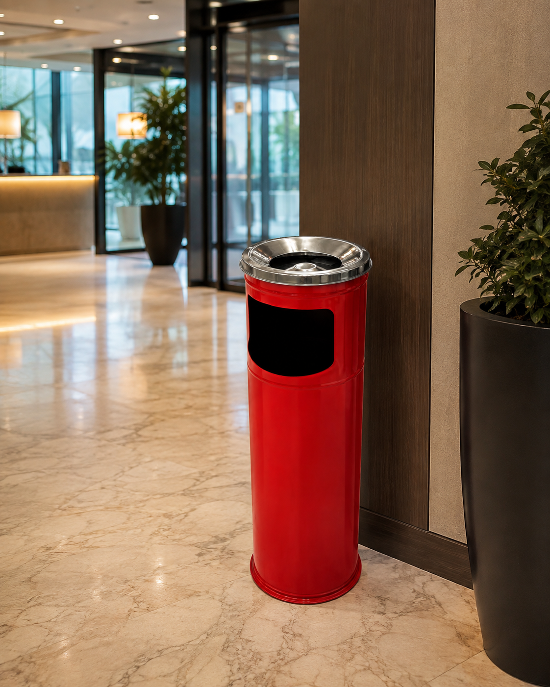 საფერფლე წითელი/ ASHTRAY NO 1- STANDART - Ø19 - 60 CM - RED